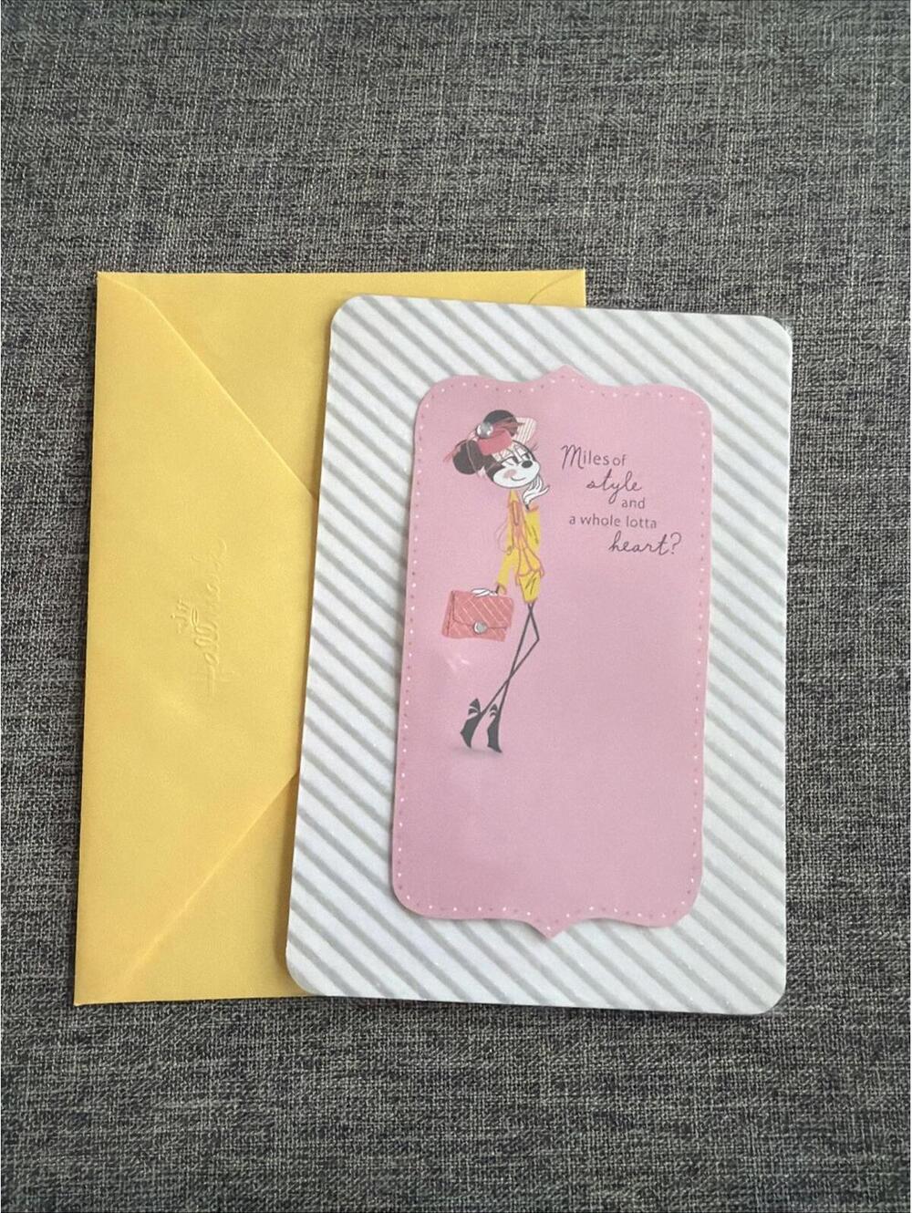 Hallmark Disney Birthday Greeting Card Minnie Mouse Miles Of Style New